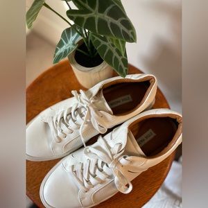 •SOLD• Steve Madden White & Brown Colvert Style Urban Tennis Men’s Sneakers